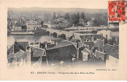 JOIGNY - Perspective Des Deux Rives Du Pont - Très Bon état - Joigny