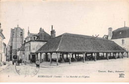 SEIGNELAY - Le Marché Et L'Eglise - Très Bon état - Seignelay