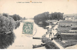 PONT SUR YONNE - Un Coin Du Port - Très Bon état - Pont Sur Yonne