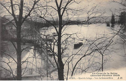 RUEIL - La Crue De La Seine 1910 - Quai Du Halage - Vers La Grenouillère - Très Bon état - Rueil Malmaison