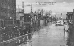 SURESNES - La Crue De La Seine 1910 - Vue Du Quai - Très Bon état - Suresnes