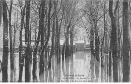SAINT CLOUD - Crue De La Seine 1910 - Le Bas Parc - La Buvette De La Gare - Très Bon état - Saint Cloud