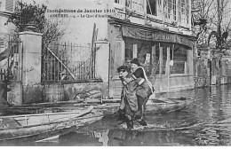 ASNIERES - Les Inondations De 1910 - Le Quai D'Asnières - Très Bon état - Asnieres Sur Seine