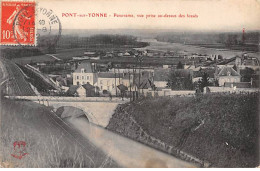 PONT SUR YONNE - Panorama, Vue Prise Au Dessus Des Fossés - Très Bon état - Pont Sur Yonne