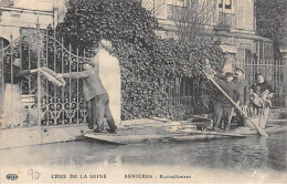 ASNIERES - Crue De La Seine - Ravitaillement - Très Bon état - Asnieres Sur Seine