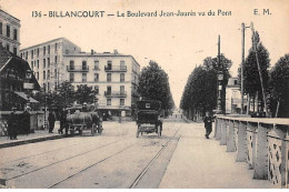 BILLANCOURT - Le Boulevard Jean Jaurès Vu Du Pont - Très Bon état - Boulogne Billancourt