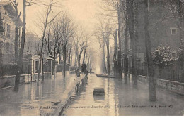 ASNIERES - Les Inondations De 1910 - La Rue De Bretagne - Très Bon état - Asnieres Sur Seine