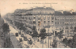 CLICHY - La Place Des Fêtes Et Le Boulevard National - Très Bon état - Clichy