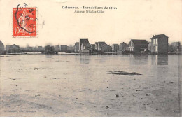 COLOMBES - Inondations De 1910 - Avenue Nicolas Gillet - Très Bon état - Colombes