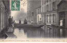 LEVALLOIS PERRET - La Crue De La Seine 1910 - Distribution Des Lettres Rue Rivay - Très Bon état - Levallois Perret