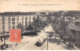 CLICHY - Panorama Du Boulevard National Vers Paris - Très Bon état - Clichy