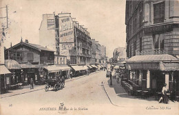 ASNIERES - La Rue De La Station - Très Bon état - Asnieres Sur Seine