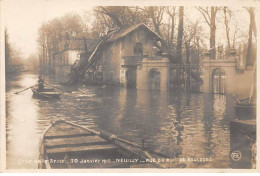 NEUILLY - Crue De La Seine 1910 - Rue Du Bois De Boulogne - Très Bon état - Neuilly Sur Seine