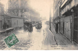 SAINT DENIS - Crue De La Seine 1910 - La Rue Du Port - Très Bon état - Saint Denis