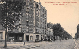 AUBERVILLIERS - L'Avenue De La République Et La Rue Des Cités - Très Bon état - Aubervilliers