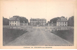 Château De CHAMPS SUR MARNE - Très Bon état - Autres & Non Classés