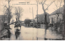 Inondations 1910 - VILLENEUVE LA GARENNE - Route De Gennevilliers - F. F. - Très Bon état - Andere & Zonder Classificatie