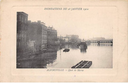 ALFORTVILLE - Inondations De 1910 - Quai De Marne - Très Bon état - Alfortville