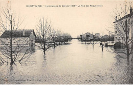 CHOISY LE ROI - Inondations De 1910 - La Rue Des Pâquerettes - Très Bon état - Choisy Le Roi