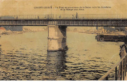 CHOISY LE ROI - Le Pont Et Panorama De La Seine Vers Les Gondoles Et La Pompe Aux Eaux - Très Bon état - Choisy Le Roi