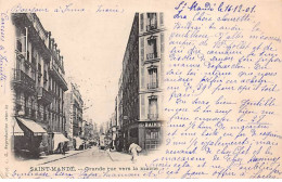 SAINT MANDE - Grande Rue Vers La Mairie - état - Saint Mande