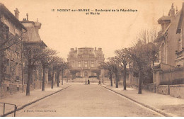 NOGENT SUR MARNE - Boulevard De La République Et Mairie - Très Bon état - Nogent Sur Marne