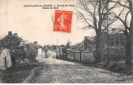 CHATILLON SUR MARNE - Entrée Du Pays - Route Du Bois - Très Bon état - Châtillon-sur-Marne