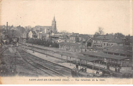 SAINT JUST EN CHAUSSEE - Vue Générale De La Gare - Très Bon état - Saint Just En Chaussee