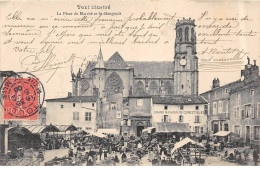 TOUL Iluustré - La Place Du Marché Et Saint Gengoult - Très Bon état - Toul