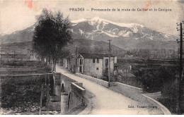 PRADES - Promenade De La Route De Caillar Et Le Canigou - Très Bon état - Prades