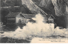 BIARRITZ Pittoresque - Coup De Mer à La Côte Des Basques - Très Bon état - Biarritz