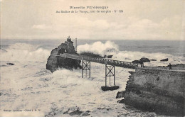 BIARRITZ Pittoresque - Au Rocher De La Vierge, Jour De Tempête - Très Bon état - Biarritz