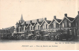 FREVENT - 1915 - Place Du Marché Aux Bestiaux - Très Bon état - Autres & Non Classés