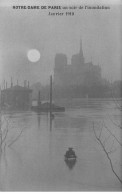 PARIS - Notre Dame De Paris Un Soir De L'inondation De Janvier 1910 - Très Bon état - Notre Dame De Paris