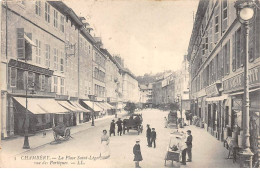 CHAMBERY - La Place Saint Léger Vue Des Portiques - état - Chambery