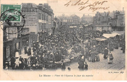 LE MANS - Place De L'Eperon Le Jour Du Marché - Très Bon état - Le Mans