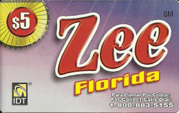 USA: Prepaid IDT - Zee Florida - Altri & Non Classificati