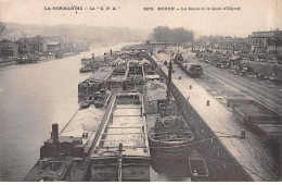 ROUEN - La Seine Et Le Quai D'Elbeuf - Très Bon état - Rouen