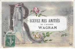 PARIS - Recevez Mes Amitiés De L'Avenue Wagram - Très Bon état - Andere & Zonder Classificatie