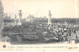 PARIS - Exposition Universelle De 1900 - Perspective Du Pont Alexandre III - état - Expositions