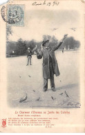 PARIS - Le Charmeur D'Oiseaux Au Jardin Des Tuileries - état - Parcs, Jardins