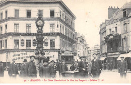 AMIENS - La Place Gambetta Et La Rue Des Sergents - Très Bon état - Amiens