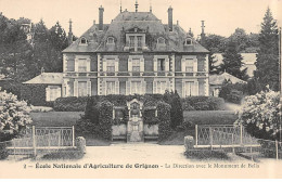 Ecole Nationale D'Agriculture De GRIGNON - La Direction Avec Le Monument De Bella - Très Bon état - Grignon