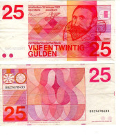 NL Pays-Bas Billet 25 Gulden ( Florins ) 1971 - Otros – Europa