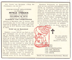 DP Petrus Sterckx ° Meerbeke Ninove 1884 † 1949 De Deyn Van Overstraeten Van Den Broeck Van Grimbergen Van Drick - Images Religieuses