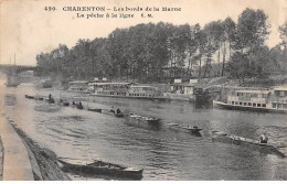 CHARENTON - Les Bords De La Marne - La Pêche à La Ligne - Très Bon état - Charenton Le Pont