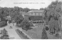 IGNY - Ecole Saint Nicolas - L'Entrée - état - Igny