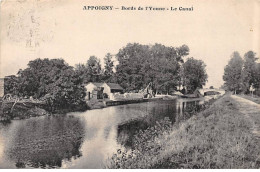 APPOIGNY - Bords De L'Yonne - Le Canal - Très Bon état - Appoigny