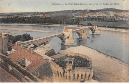 AVIGNON - Le Pont Saint Bénézet, Vue Prise Du Rocher Des Doms - Très Bon état - Avignon
