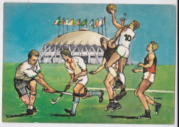 Carte JO Jeux Olympiques Rome Et Cingite Tempora Lauris XVII Olimpiade Roma 1960 Basket-Ball Hockey-sur-Gazon Water-Polo - Olympische Spiele